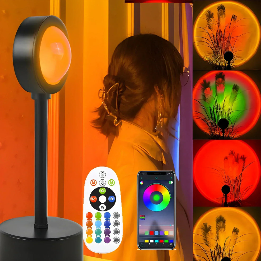RGB Sunset Projection Lamp Home Decor