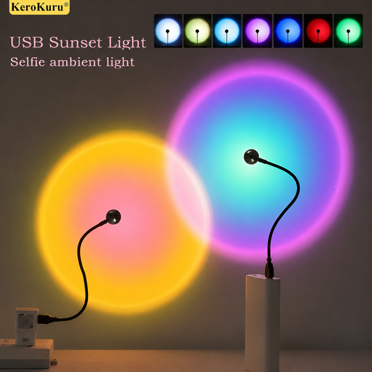 USB Sunset Projection Lamp Bedroom