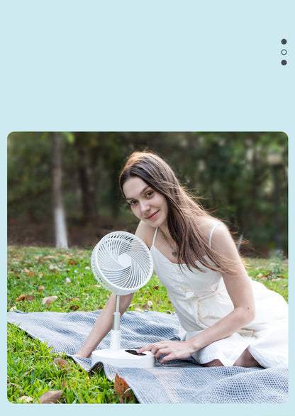 Portable Foldable Oscillating Fan with 3 Speeds