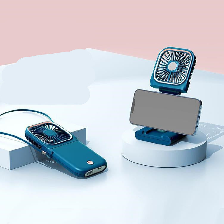 USB Rechargeable Portable Mini Desk Fan Side View