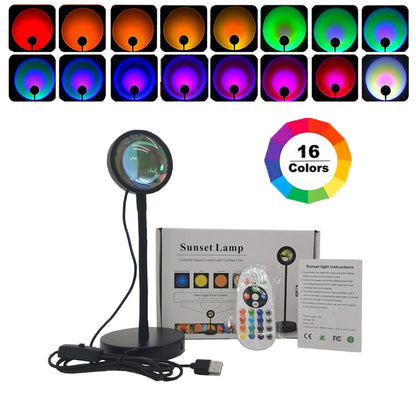 RGB Sunset Projection Lamp Ambient Light