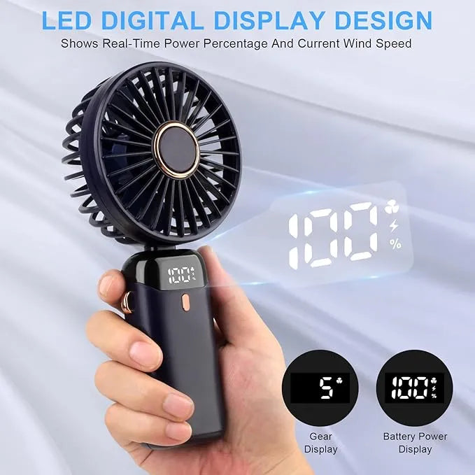 Portable Handheld Mini Fan 3000mAh Rechargeable