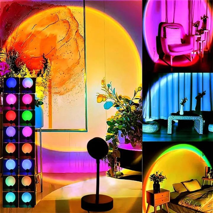 Remote Control RGB Sunset Lamp Projector