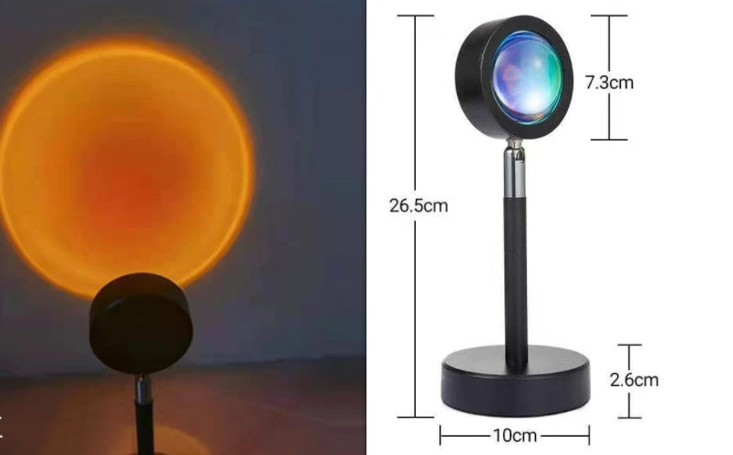RGB Sunset Projection Lamp 360 Degree Rotation