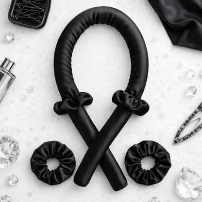Heatless Curling Set Satin Scrunchies Included