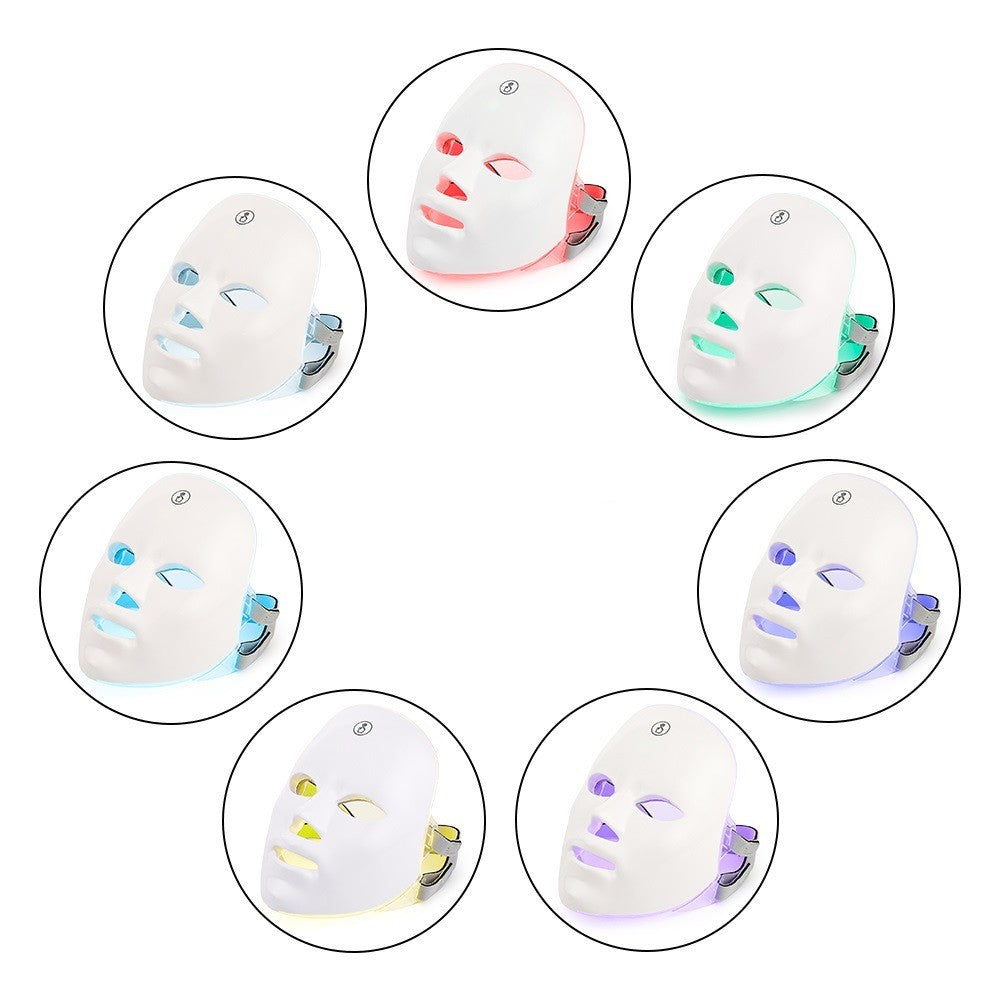 LED Color Therapy Face Mask White