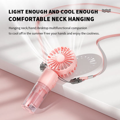 Portable Handheld Mist Fan with Water Spray