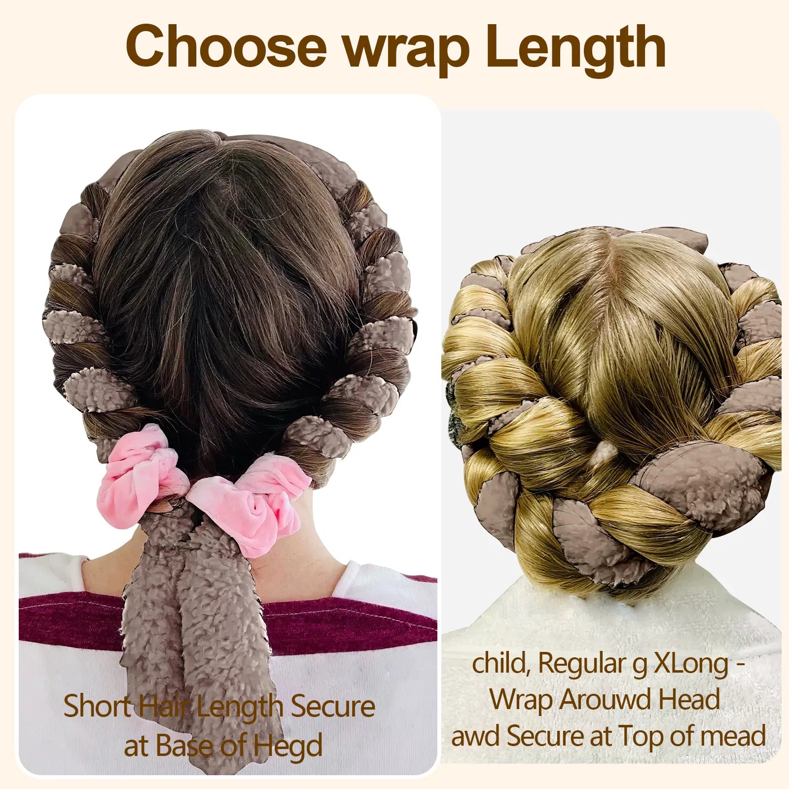 Satin Heatless Hair Curler for Overnight Curls
