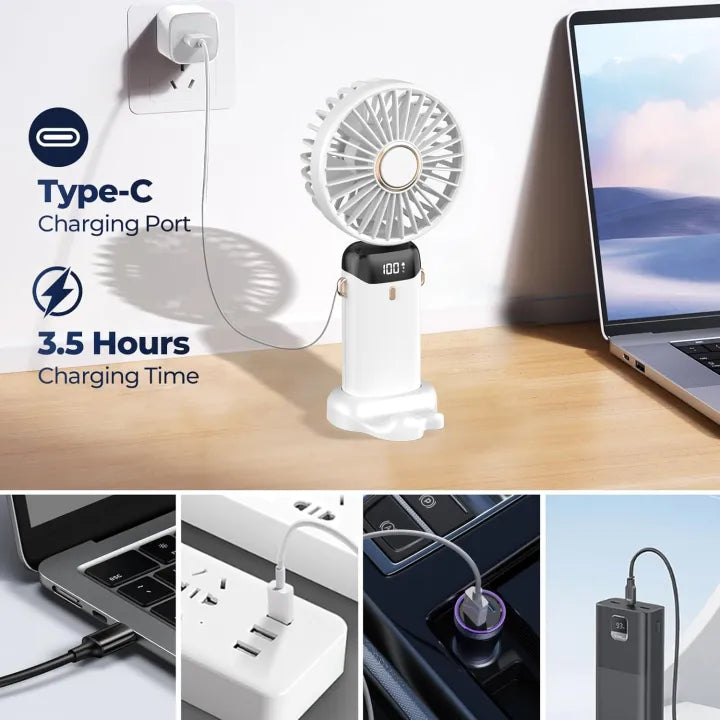 Portable Handheld Mini Fan Five Speed Cooling